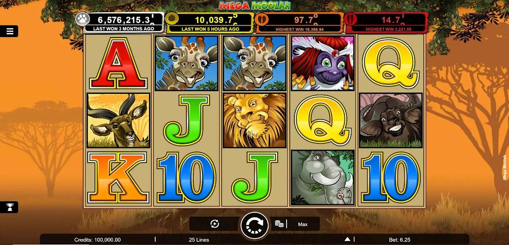 Các biểu tượng đặc biệt trong Mega Moolah Zo88