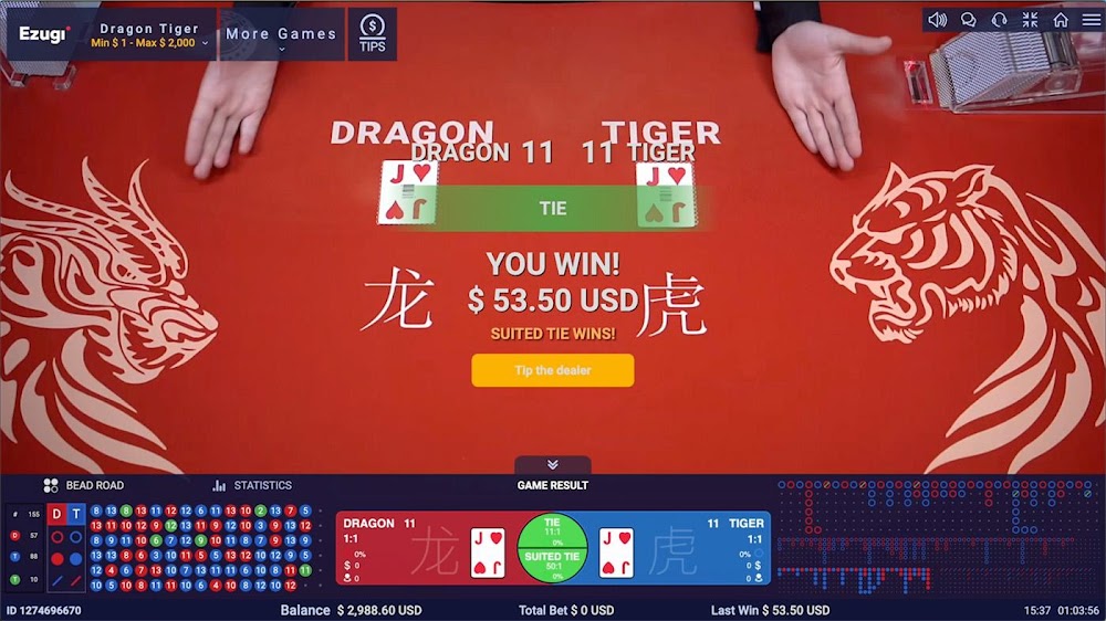 Các cửa cược cơ bản trong game Rồng Hổ Zo88